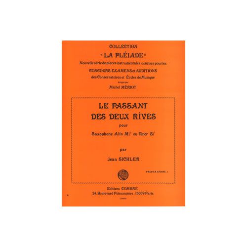 Sichler - Le Passant Des 2 Rives - Saxophone Alto Ou Ténor et Piano