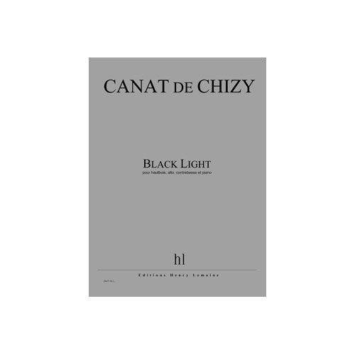 Canhizy - Black Light- Hautbois, Alto, Contrebasse Et Piano