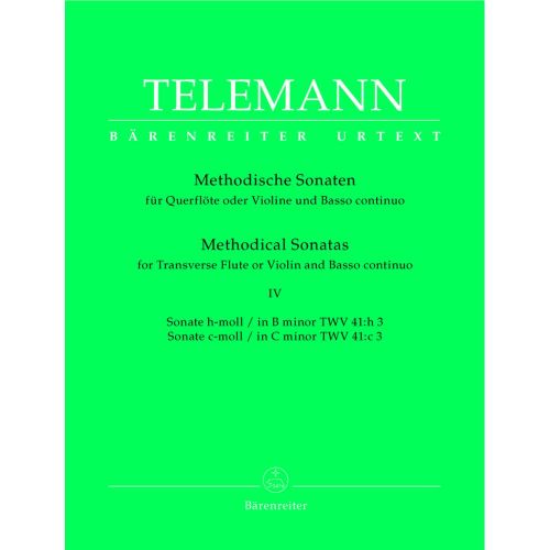 Telemann G.P. - 12 Methodische Sonaten Vol.4 - Flute Ou Violon, Basse Continue