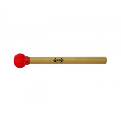 Mailloche De Surdo Rouge Bois Bois Petite Tête, 30Cm