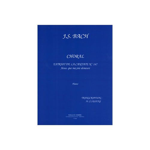 Bach - Choral: Jésus Que Ma JOIE-po - Piano
