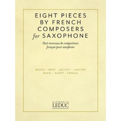 Eight Saxophone Pieces By French Composers - Sax Alto et Piano