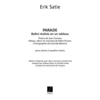 SATIE - PARADE - PIANO 4 MAINS