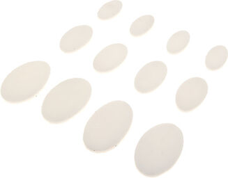 Gel Damper Pads white 12 Pack Blanc