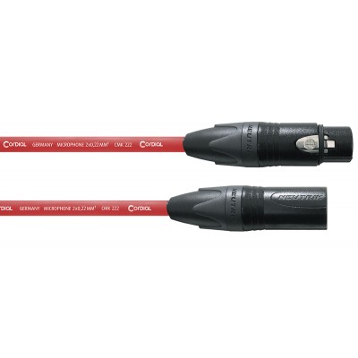 Câble Micro XLR 10 M Rouge