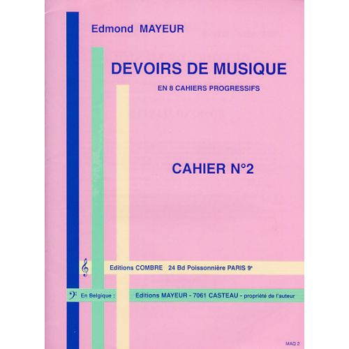 Mayeur Edmond - Devoirs De Musique Cahier 2