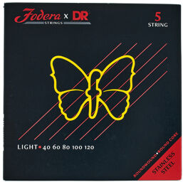 x DR 5-String Set Light Steel