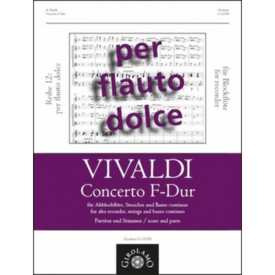 Vivaldi A. - Konzert F-dur RV 442 - Partitur