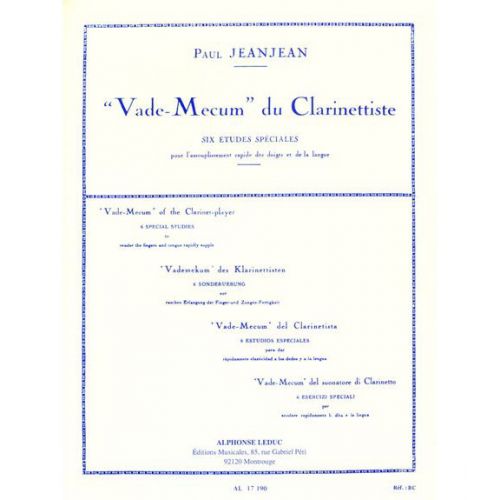 Jeanjean P. - Vademecum Du Clarinettiste - Etudes