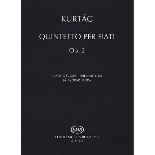 KURTAG G. - QUINTETTO PER FIATI OP. 2 - CONDUCTEUR