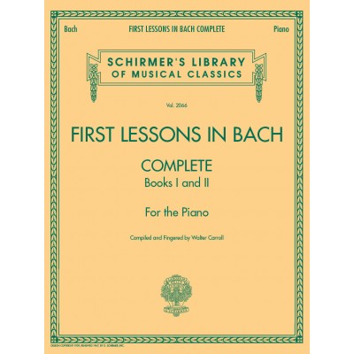 First Lessons In Bach 1 & 2 Complete - Version anglaise