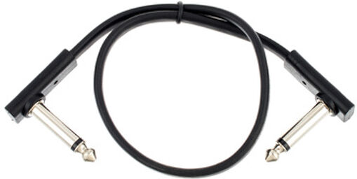 Flat Patch Cable Black 30 cm noir
