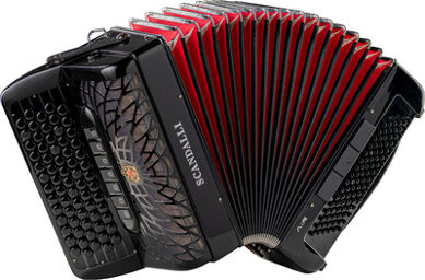 Air Mini C Noir avec soufflet rouge