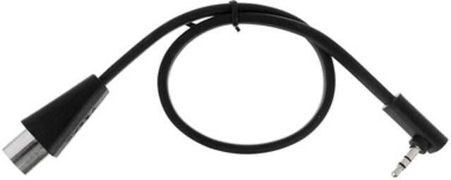 Flat TRS Midi Cable 30 cm A Noir
