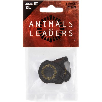 6 x 0,73mm Animal As Leaders Tortex Jazz III XL Noir