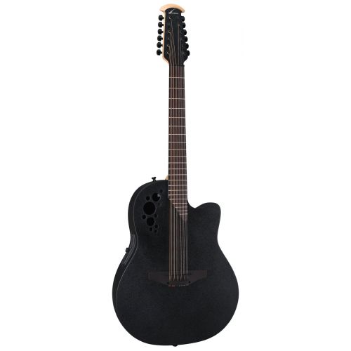 Elite Tx Deep Contour Cutaway 12 Cordes Black Textured