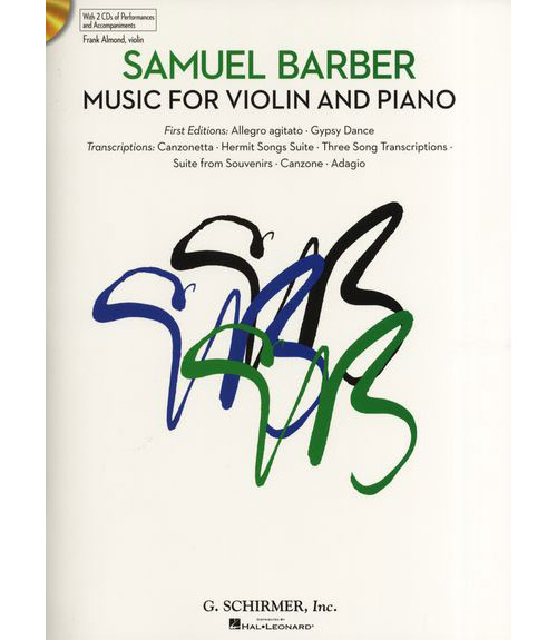 SAMUEL BARBER MUSIC FOR VIOLIN AND PIANO + MP3 - VIOLIN