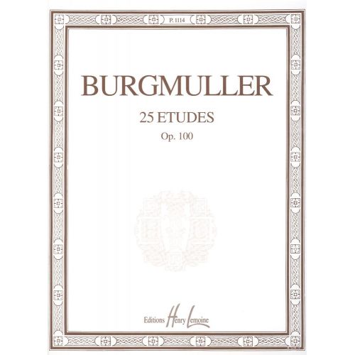 Burgmuller Friedrich - Etudes Op.100 (25) - Piano