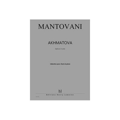 Movani - Akhmatova - Soli, Choeur Et Piano