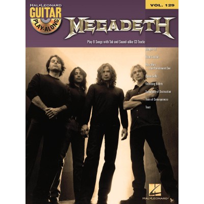 Guitar Play Along Vol.129 Mégadeth + Audio En Ligne - Guitar Tab
