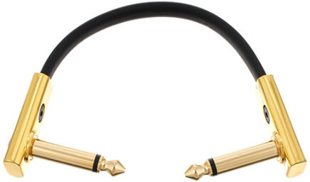 Flat Patch Cable Gold 10 cm