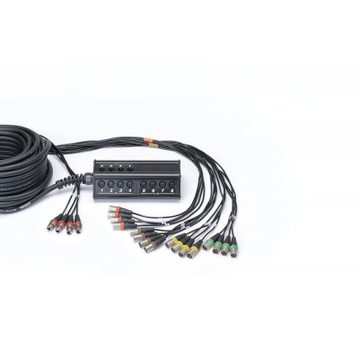 Boitier de Scène 16 Entres 4 Sorties XLR Câble 30 M