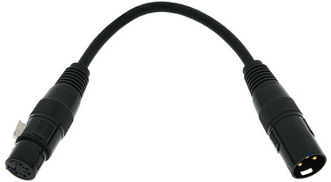 DMX Adapter Cable DMXT/3M5F Noir