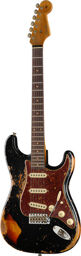 Roasted '61 Strat ABLK/3TSB Aged Black over 3