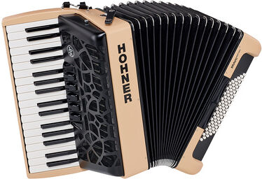 Hohner Bravo III 72 myColor Earth Beige Red