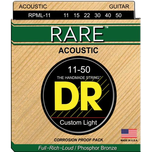 RPML-11 Rare Phosphore Bronze Acoustique 11-50 Medium Lite
