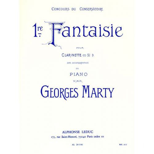 MARTY - FANTAISIE N01 - CLARINETTE ET PIANO