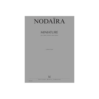 Nodaira - Miniature 2Fl/Vl/Cl/Po - 2 Flûtes, Clarinette, Violon Et Piano