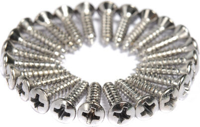 Pickguard Screws Chrome Chrome