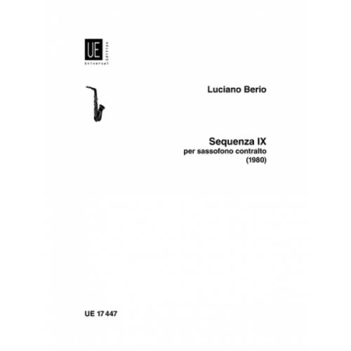Berio Luciano - Sequenza Ixb - Alto Saxophone