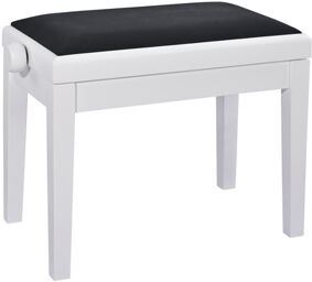 13925 Piano Bench white matt finish