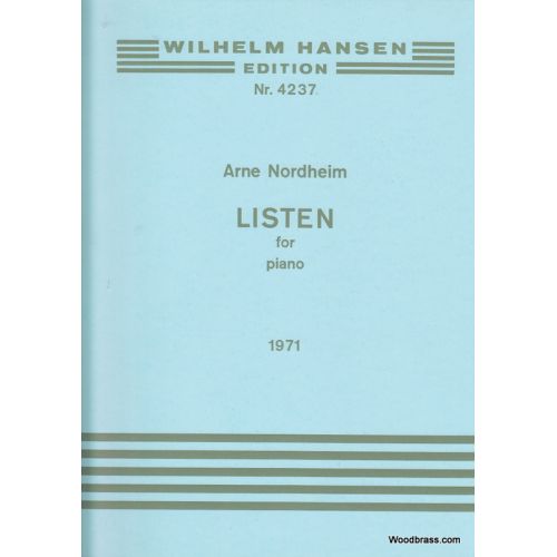 Nordheim Arne - Listen For Piano (1971)