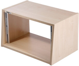 Studio Desktop Rack 6U maple