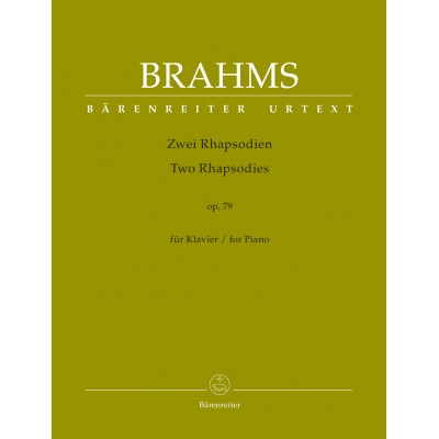 Brahms J. - 2 Rhapsodies Op.79 - Piano