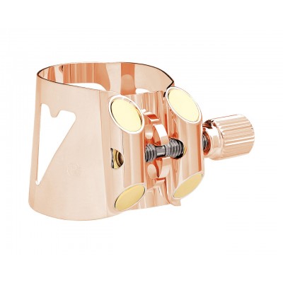 Ligature Optimum Or Rose Saxophone Alto + Couvre-bec Plastique