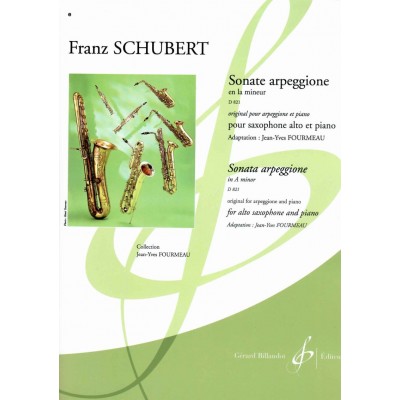 Schubert Franz - Sonate Arpeggione En La Mineur D 821 - Saxophone Mi B