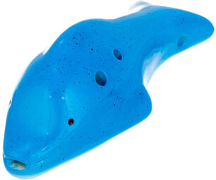Ocarina 4H C Piccolo Dolphin B Bleu