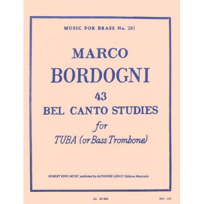 Bordogni M. - 43 Bel Canto Studies ( Tuba/Bass Trombone ) Trombone