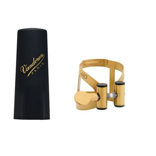 Ligature M/o Baryton Vieil Or Couvre-bec Plastique
