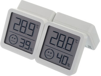 Thermo-Hygrometer WH Set of 4 Blanc