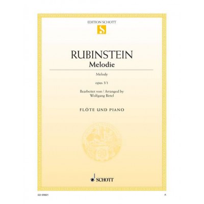 Rubinstejn - Melody Op. 3/1 - Flute et Piano