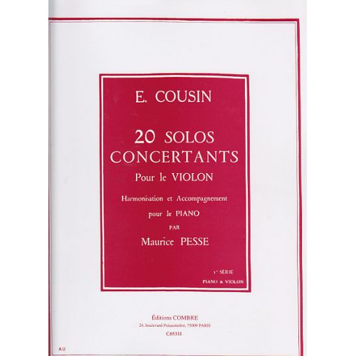 Cousin - 20 Solos Concert. 1-10 - Violon et Piano