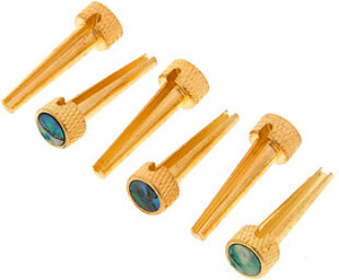 Bridge Pins Solid BrassAbalone