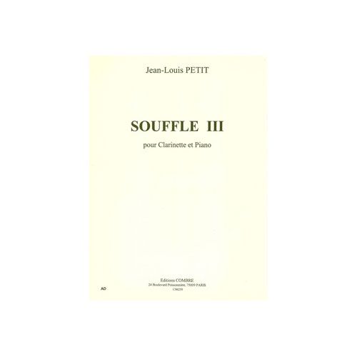 Petitjl - Souffle III - Clarinette et Piano