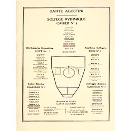 Agostini - Solfege Rythmique Vol.1 : Mesures Simples