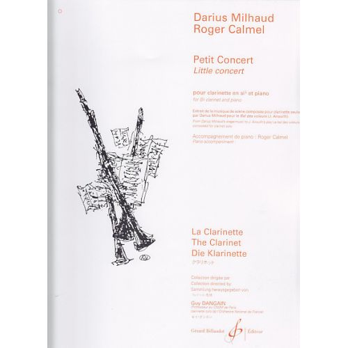 Milhaud Darius - Petit Concert - Clarinette Sib, Piano